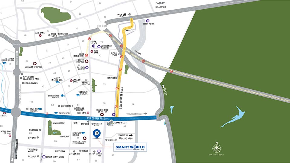 Sector 61 Location